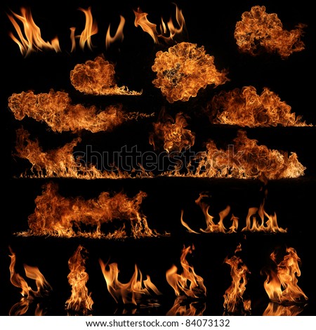 The biggest high resolution flame collection