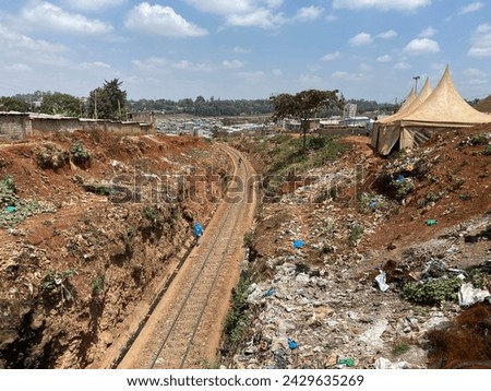 the biggest slum in Africa - kibera in Nairobi