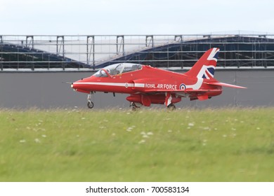 Biggin Hill,UK,August 20th 2017,The World Famous Red Arrows Display At The London Biggin Hill Airport Festival Of Flight.