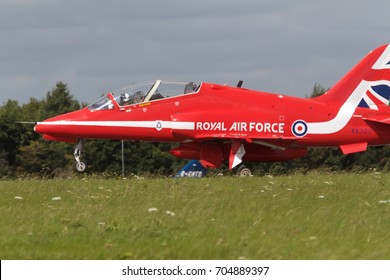 Biggin Hill,UK,August 20th 2017,The World Famous Red Arrows Display At The London Biggin Hill Airport Festival Of Flight