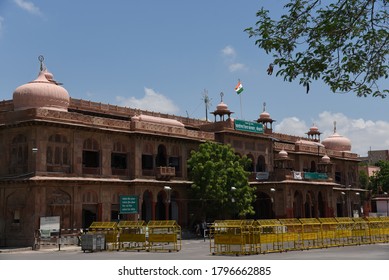 Bikaner, Rajasthan / India - August 15,2020: A Panoramic View Of The District Collector Office Inside The Public Park Of Bikaner.