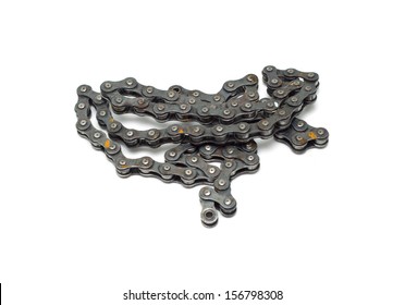 Bike Chain Isolated On White Background