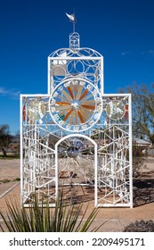 Bike Church Is Walk-in Metal Sculpture Located Tucson, Arizona.

