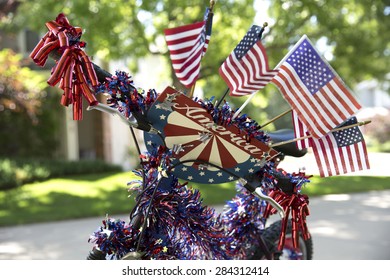 Bike Decorated For July 4th Parade