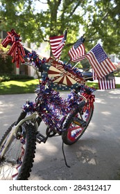 Bike Decorated For July 4th Parade