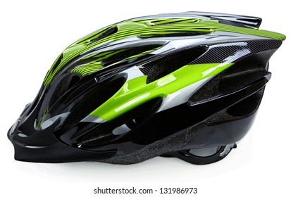 Bike Helmet Isolated On White Background