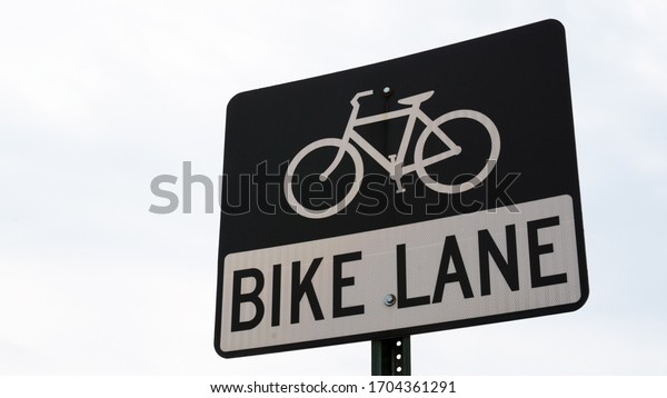 Bike Lane Sign in Washington\
DC