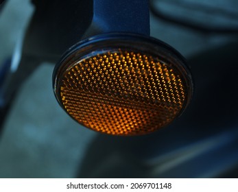 Bike Light Reflector Orange Color