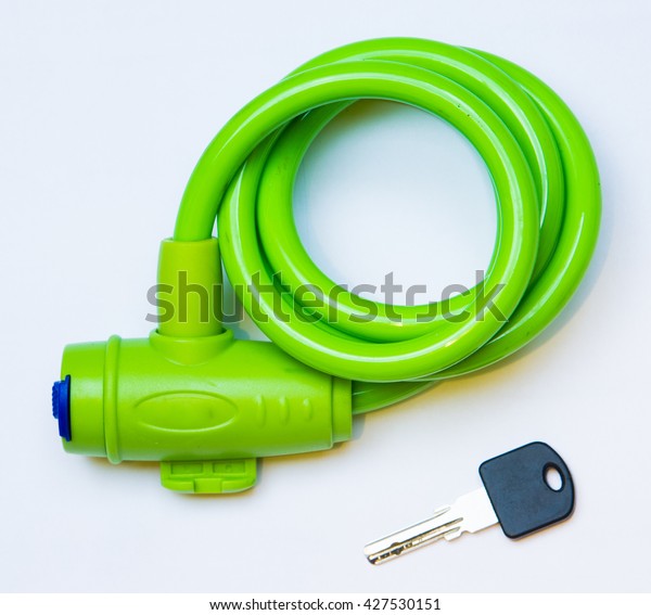 green bike lock