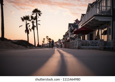 Bike Path At Newport Beach