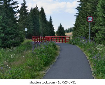 Bike Path In The Ore Mountains