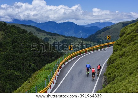 Bike Race at Hehuanshan, Nantou, Taiwan