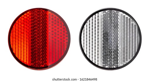 Bike Reflector Path Isolated On White