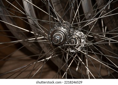 Bike Rims Close Up Selective Focus