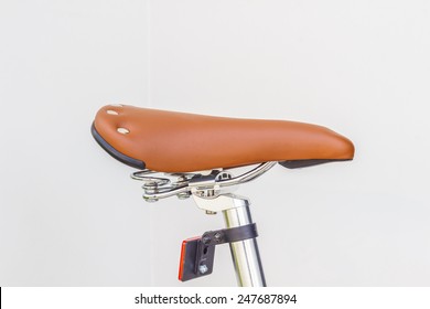 Bike Seat On White Background