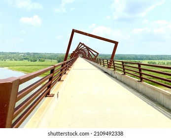 Bike Trail By Des Moines, Iowa. High Trestle Trail.