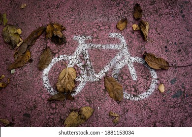 Bike Trail Sign In Tbilisi