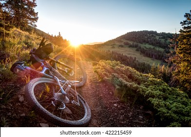 Bikepacking Sunrise On The Colorado Trail Near Salida, CO.