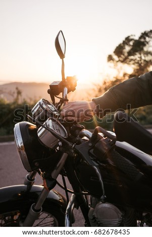 Similar – Image, Stock Photo The sun locks away the winter