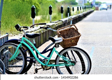 Bike's Parked At Cape May Beach 