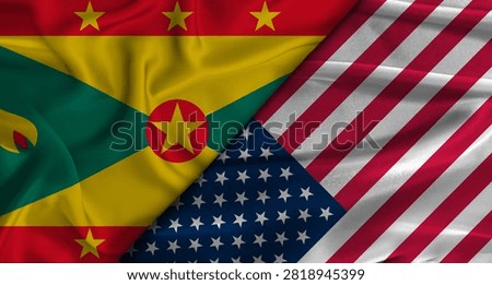 Bilateral relations between Grenada and United States. Flag of Grenada and United States