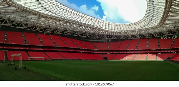 Bilbao, Basque Country, Spain. 19th Of September 2017. Panoramic Of San Mamés Stadium, House Of Athletic Club Bilbao.