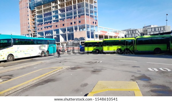Bilbao, Basque Country, Spain, October,\
25, 2019: Bilbao bus station in the Basque\
Country