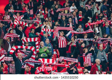 Bilbao, Spain. 06th May, 2019. Pais Vasco. San Mamés. Liga Santander. Athletic Bilbao V Real Valladolid CF: Athletic Bilbao Supporters At San Mamés Stadium