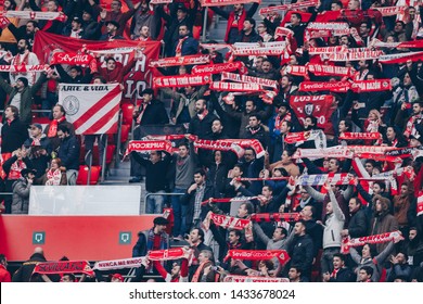 Bilbao, Spain. 13th January, 2019. Pais Vasco. San Mamés. Liga Santander. Athletic Bilbao V Sevilla FC: Sevilla Supportesr At San Mamés Stadium