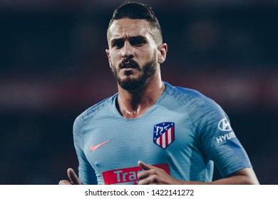 Bilbao, Spain. 16th March, 2019. Pais Vasco. San Mamés. Liga Santander. Athletic Bilbao V Atlético Madrid: Koke (#6) Atletico De Madrid Midfielder At San Mamés Stadium.