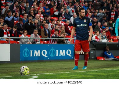 BILBAO, SPAIN - APRIL 20: Koke Resurreccion In The Match Between Athletic Bilbao And Athletico De Madrid, Celebrated On April 20, 2016 In Bilbao, Spain