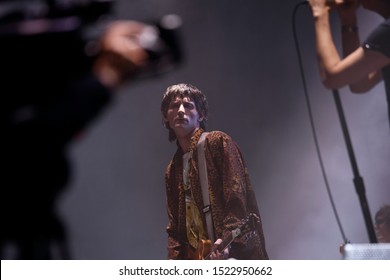 BILBAO, SPAIN - JUL 12: Nick Valensi, Guitarist Of The Strokes (band), Performs In Concert At BBK Live 2019 Music Festival On July 12, 2019 In Bilbao, Spain.