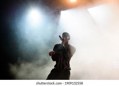 BILBAO, SPAIN - JUL 13: Vince Staples (rapper) Performs In Concert At BBK Live 2019 Music Festival On July 13, 2019 In Bilbao, Spain.