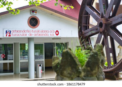 Bilbao, Spain, May 2012: Entrance Of Funicular De Artxanda In Bilbao, Spain