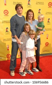 Bill Lawrence With Christa Miller And Family  At The 11th Anniversary Of P.S. Arts 'Express Yourself 2008'. Barker Hanger, Santa Monica, CA. 11-15-08