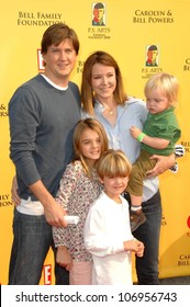 Bill Lawrence With Christa Miller And Family  At The 11th Anniversary Of P.S. Arts 'Express Yourself 2008'. Barker Hanger, Santa Monica, CA. 11-15-08