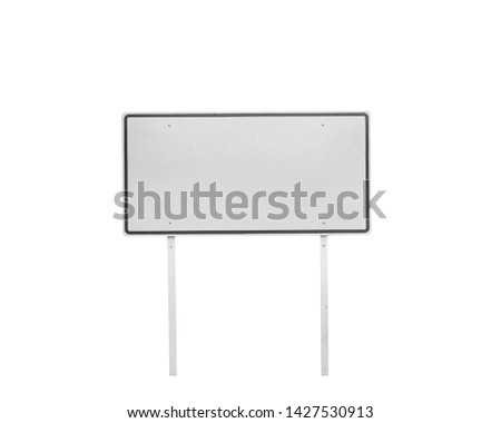 Billboard advertising, banner, empty place for ad isolated on white background, This has clipping path.