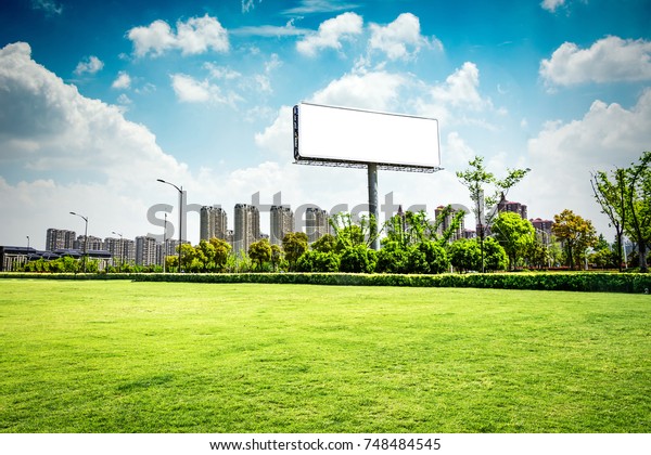 billboard blank for\
outdoor advertising poster or blank billboard at night time for\
advertisement. street\
light