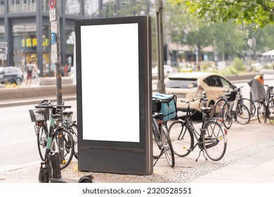 Billboard in the center of Berlin on a well-known shopping street. - Powered by Shutterstock