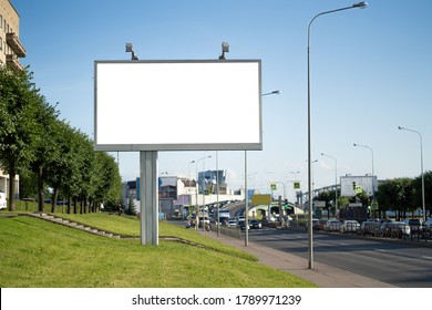 Billboard In The City, Mockup For Advertising.