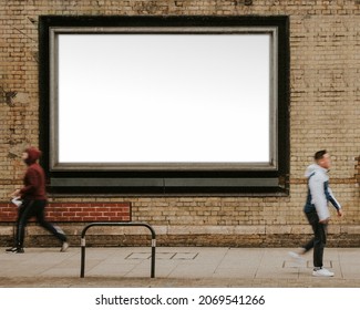 Billboard With Design Space By The Street Of London