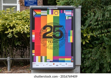 Billboard Gay Pride At Amsterdam The Netherlands 30-7-2021