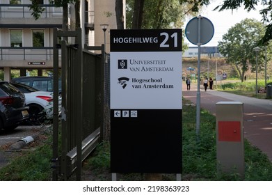 Billboard Hogehilweg 21 University Van Amsterdam And Hogeschool Van Amsterdam The Netherlands 5-9-2022