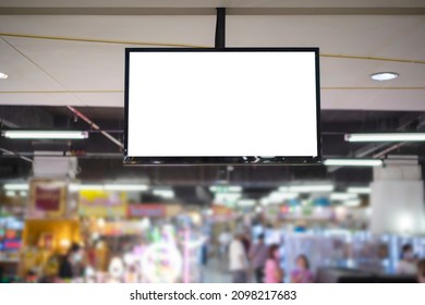 Billboard Mockup And Building Background. Template Of An Empty Information Outdoor Billboard Indoor Stadium With The Roof, Mock-up Of A City Banner Placeholder And Poster.