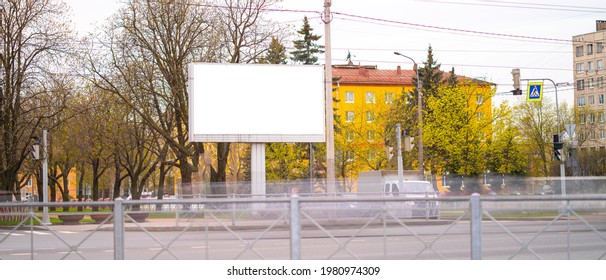 Billboard Mockup Mockup With White Border