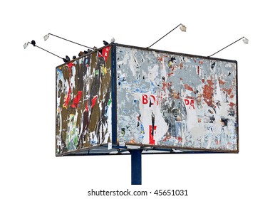 Billboard With An Old Paper