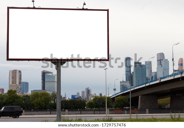 Download Billboard On Background City Bridge Mockup Stock Photo Edit Now 1729757476