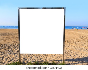 Billboard On A Beach