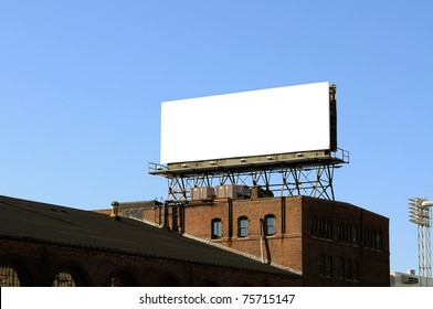 Billboard On Brick Building