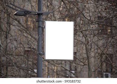 Billboard On Column Street Lights Stock Photo 593183732 | Shutterstock